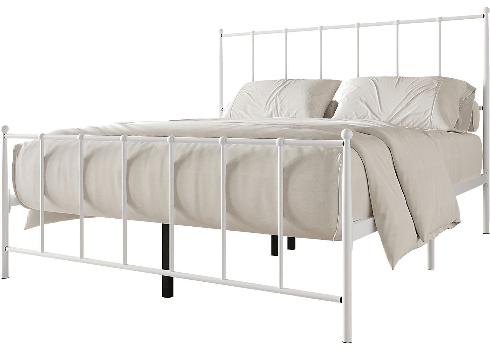 Pixelfly White Twin Bed