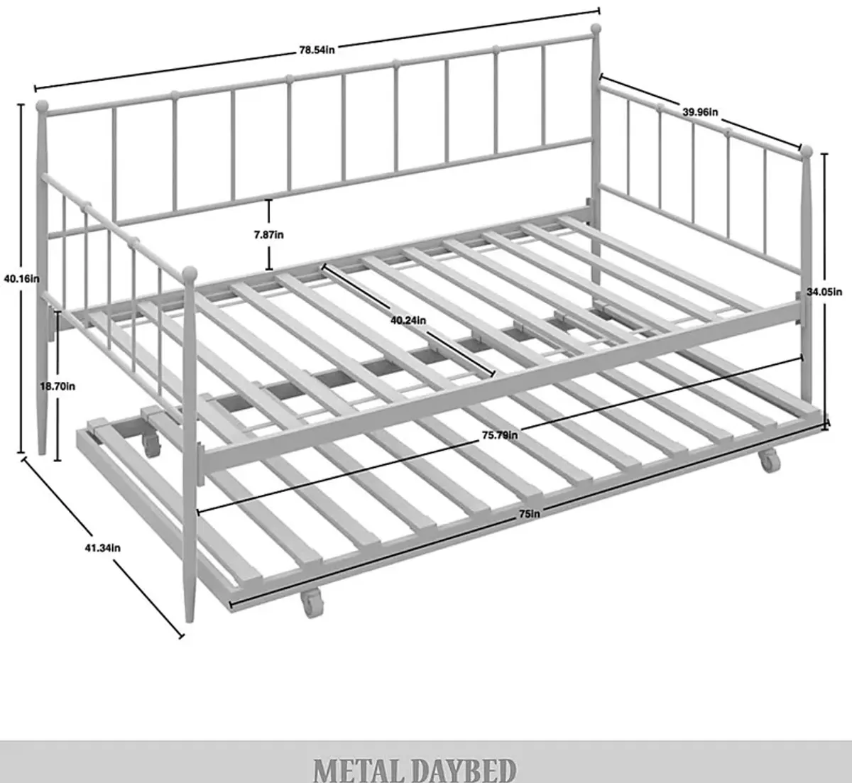 Saturnetworks White Daybed