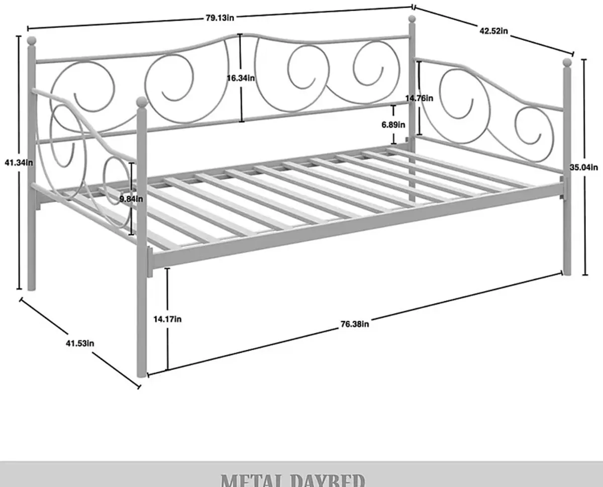 Sawwarers Brown Daybed