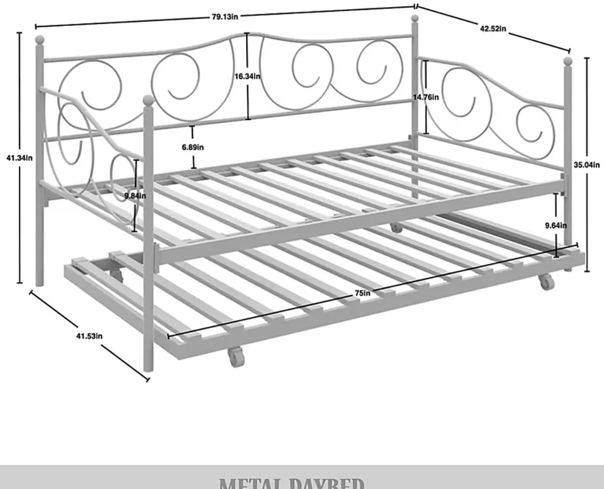 Sawwarers Black Daybed