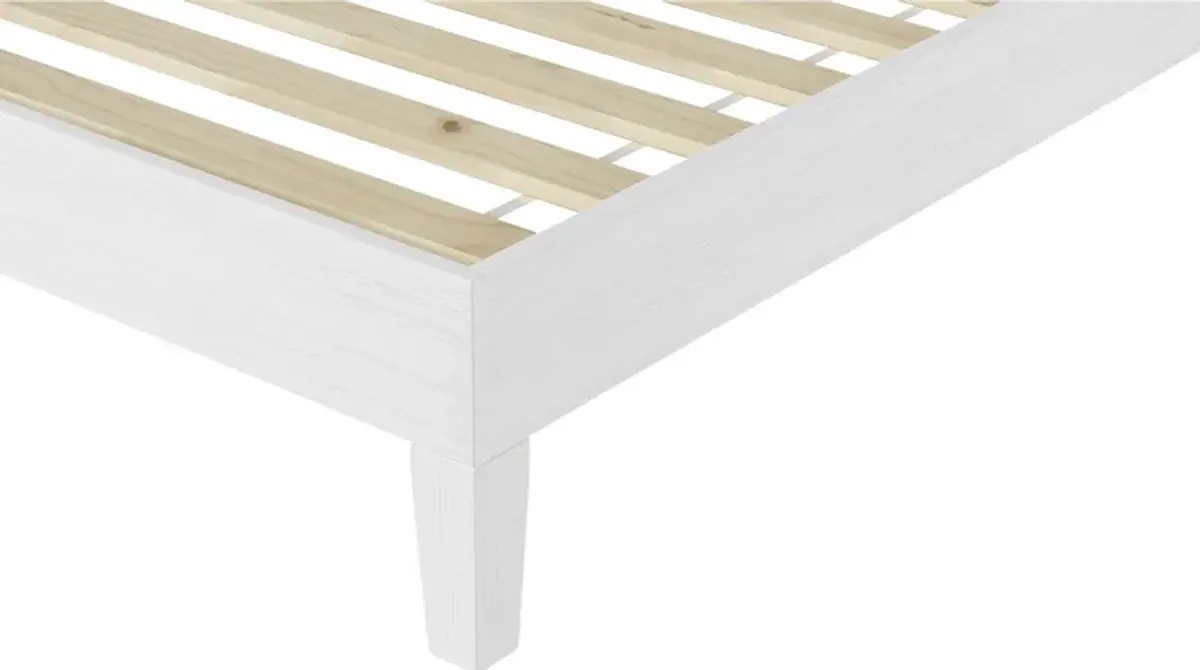 Bonariden White Twin Platform Bed