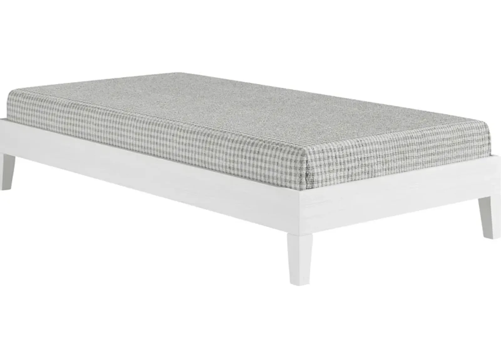 Bonariden White Twin Platform Bed