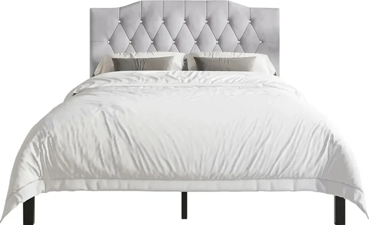 Leveson Light Gray Twin Bed