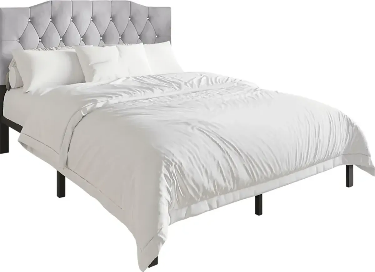 Leveson Light Gray Twin Bed