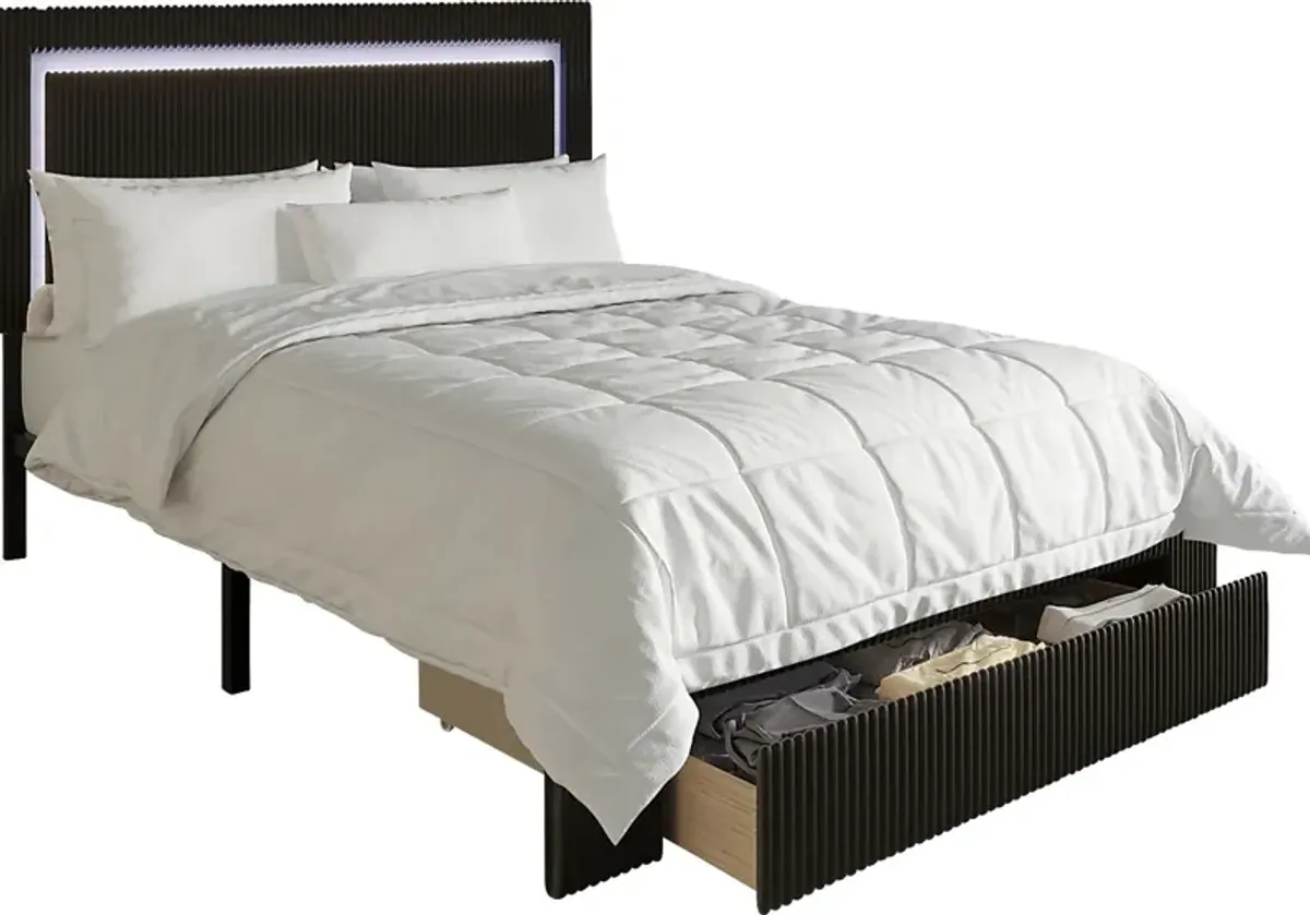 Ligon Black Twin Bed