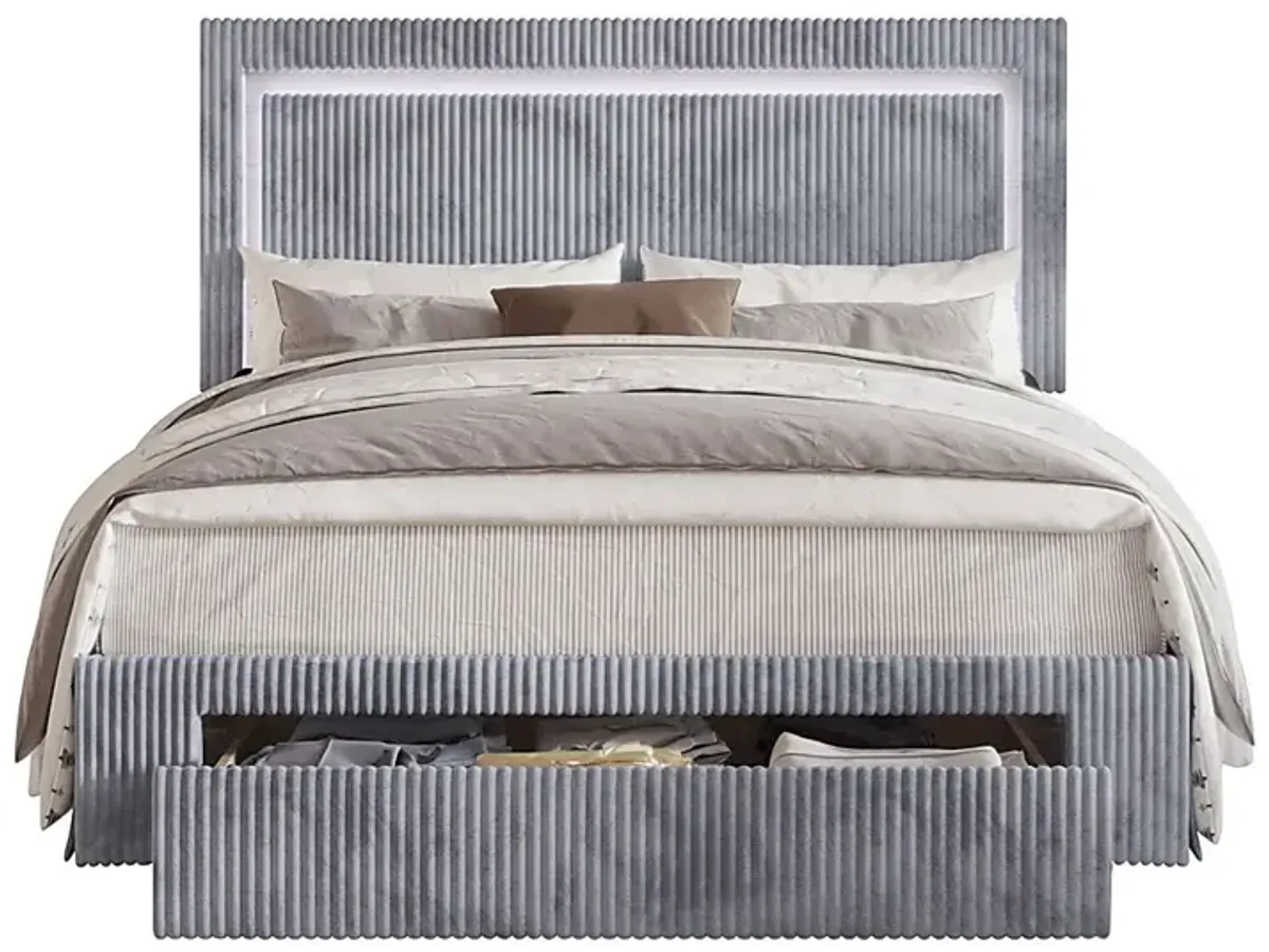 Ligon Gray Twin Bed