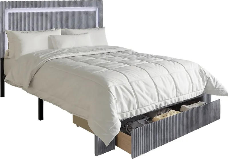 Ligon Gray Twin Bed