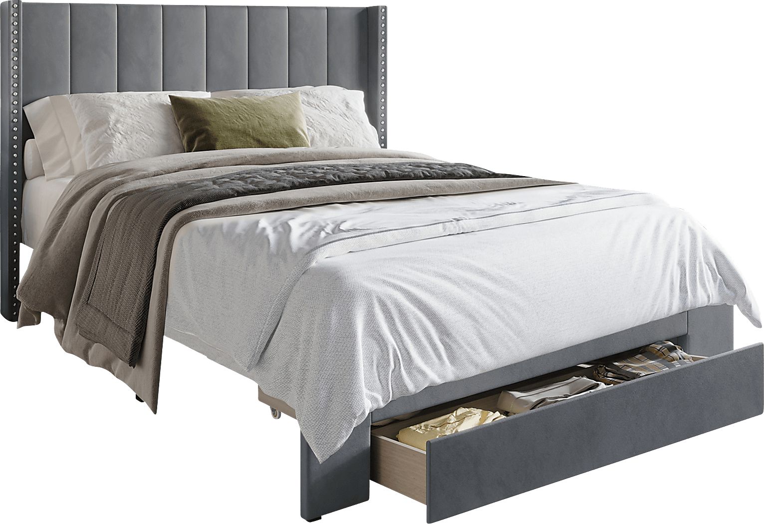 Lischey Gray Twin Bed