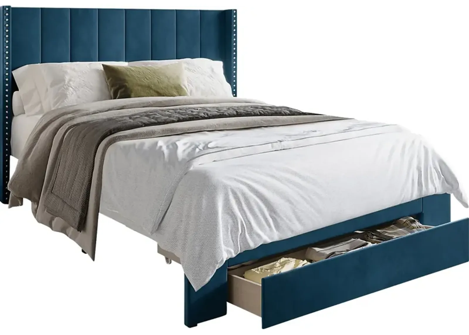 Lischey Blue Twin Bed