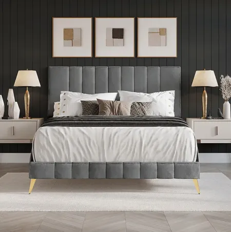 Coleta Gray Twin Bed