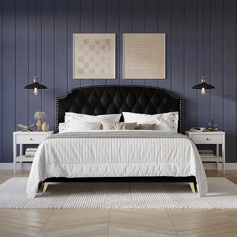 Louviers Black Twin Bed