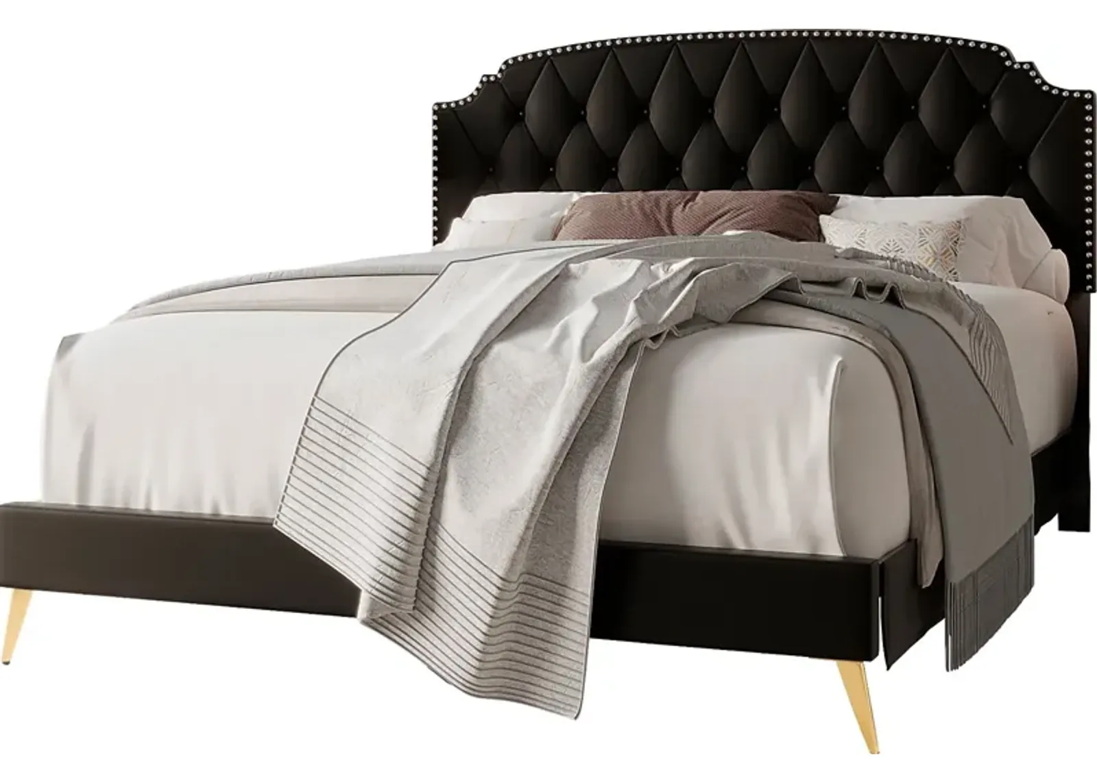 Louviers Black Twin Bed