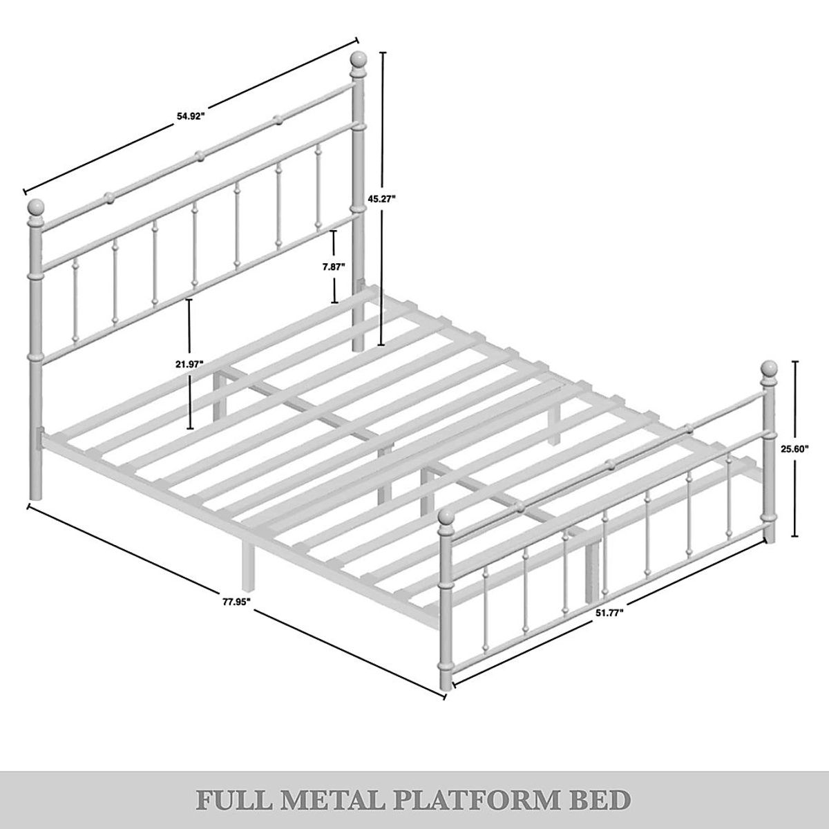 Griffincast Black Full Bed