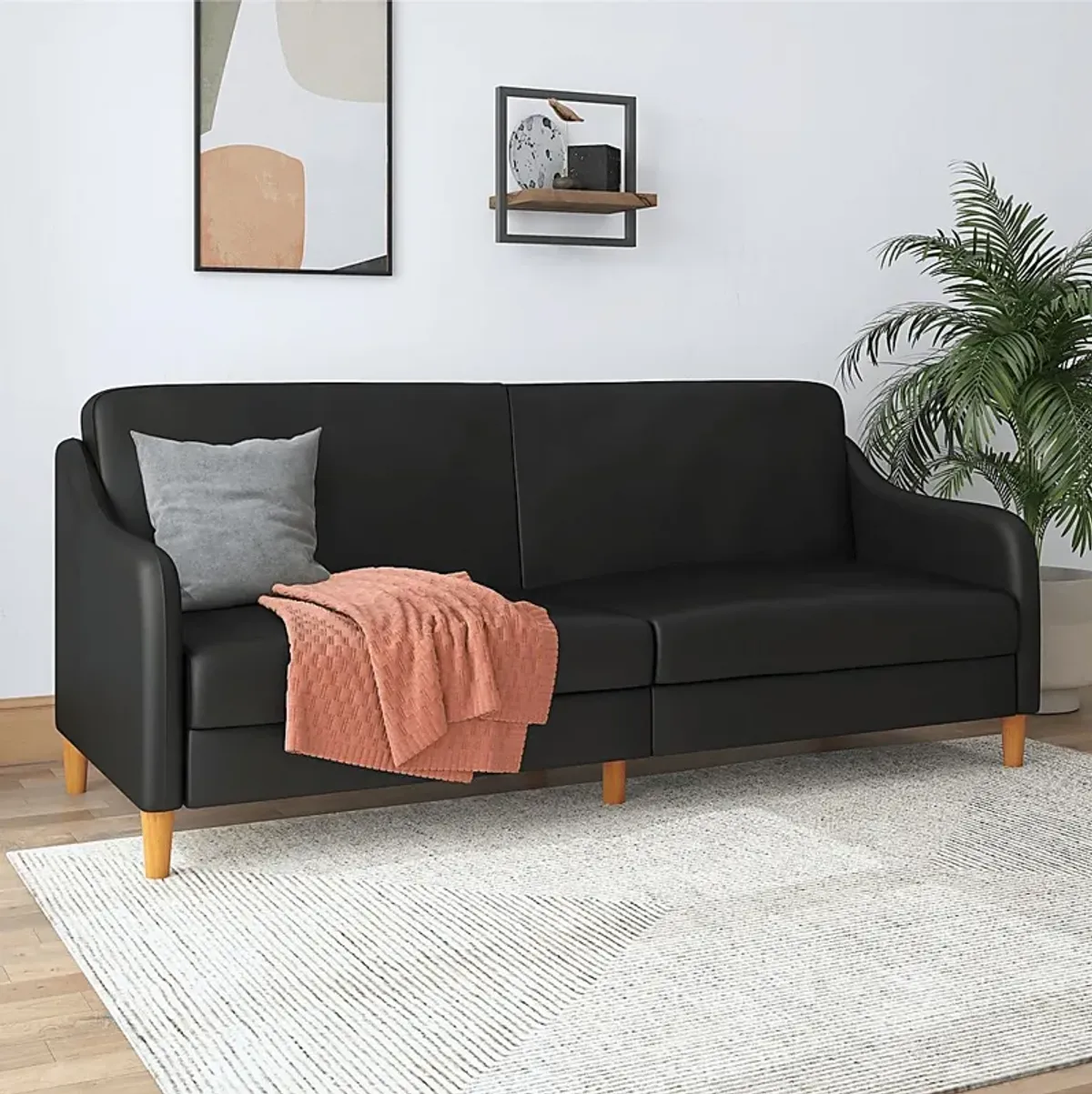 Chinauld I Black Futon