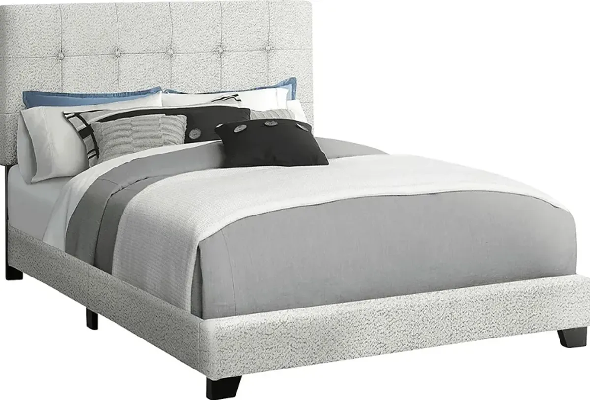 Gemmart Light Gray Full Bed