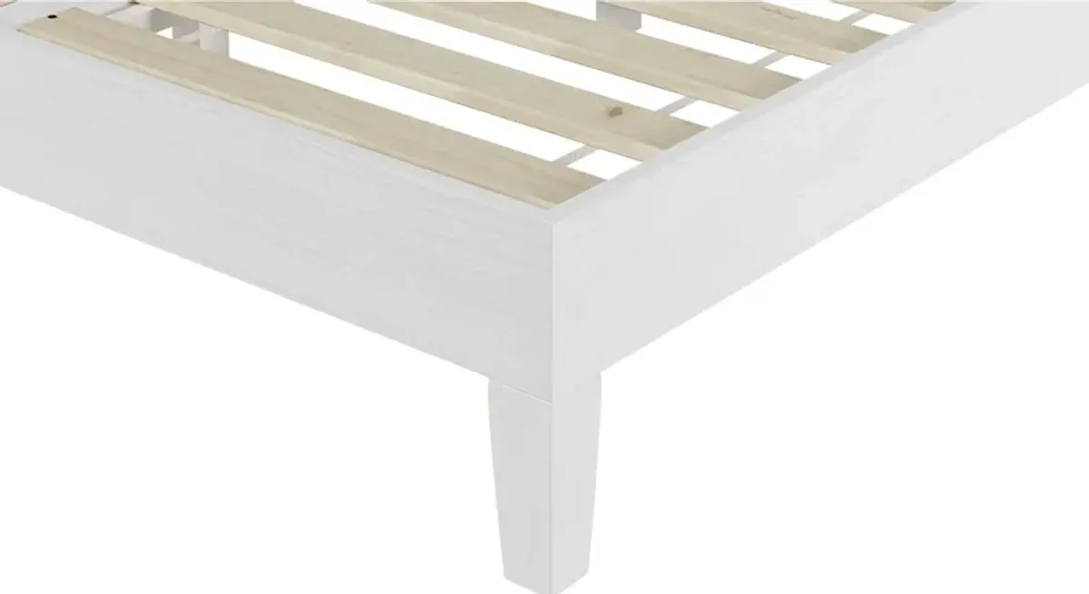 Bonariden White Full Platform Bed