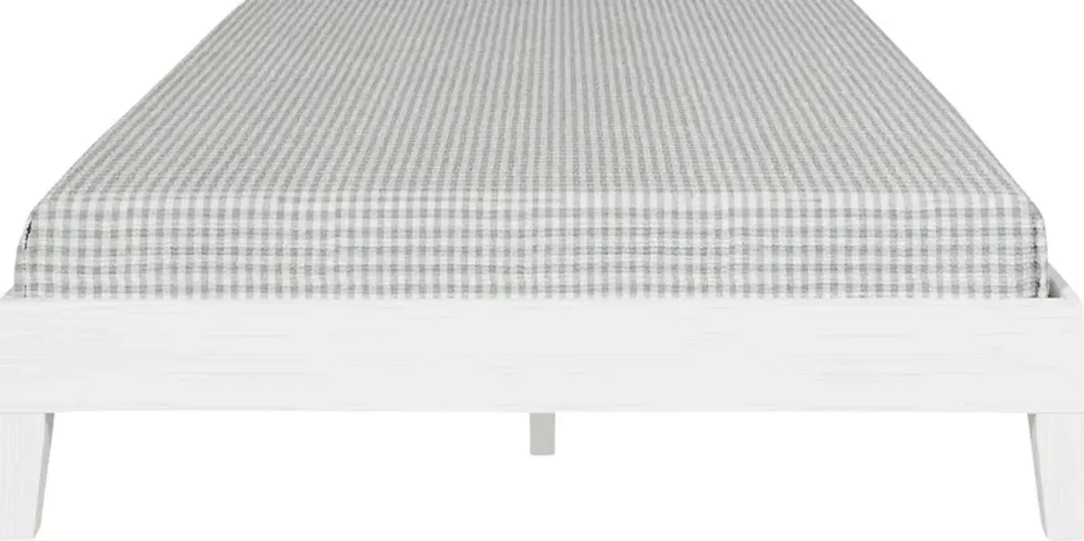 Bonariden White Full Platform Bed