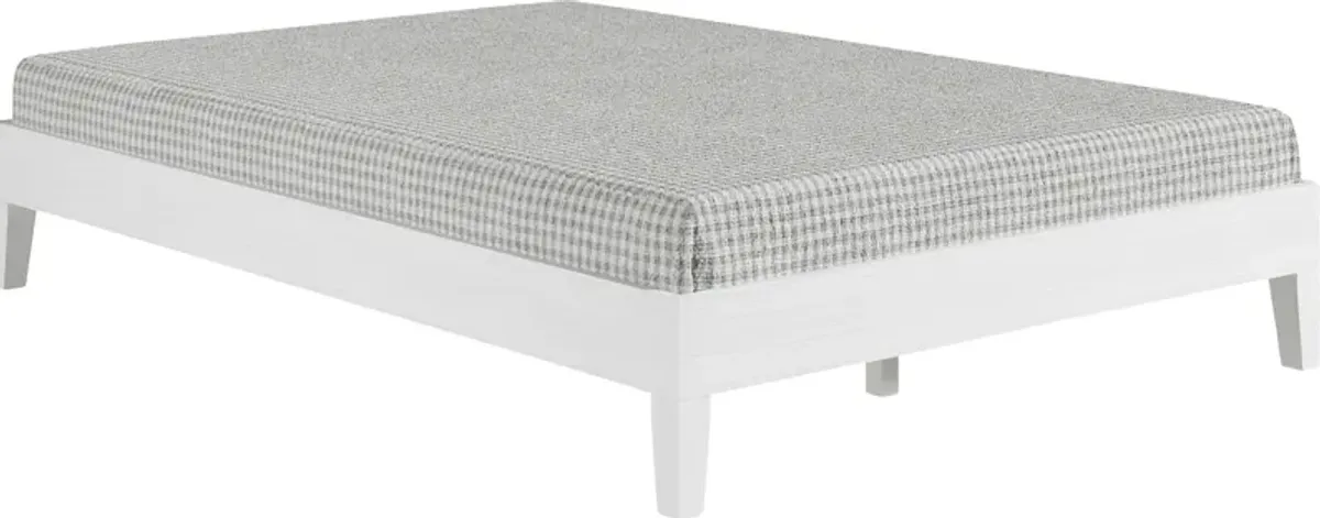 Bonariden White Full Platform Bed