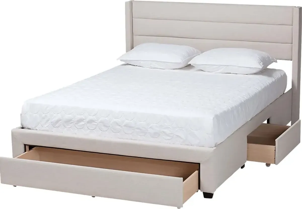 Linnaean Beige Full Bed