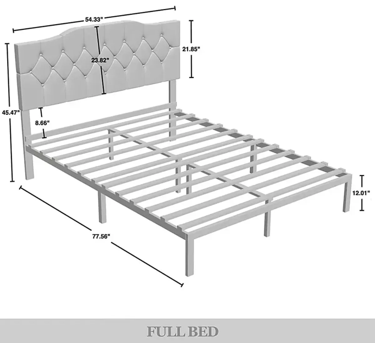 Leveson Black Full Bed