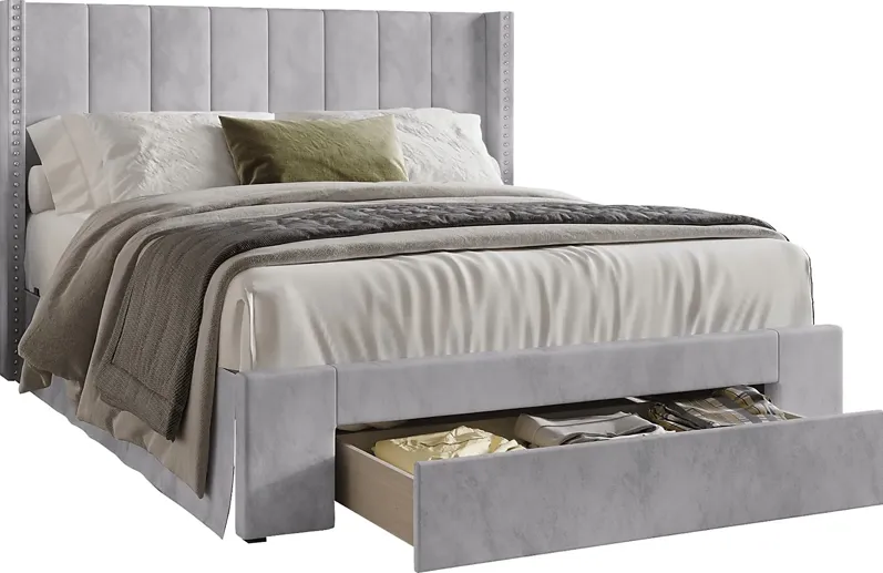 Lischey Light Gray Full Bed
