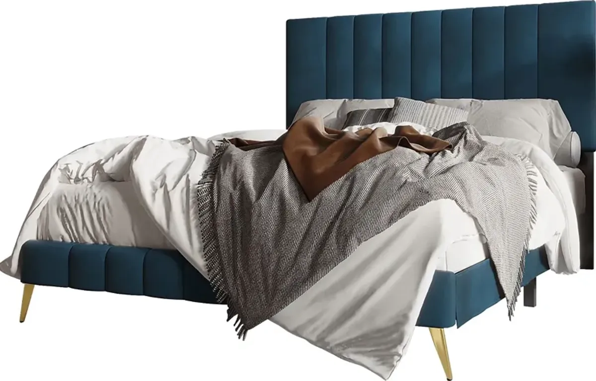 Coleta Blue Full Bed