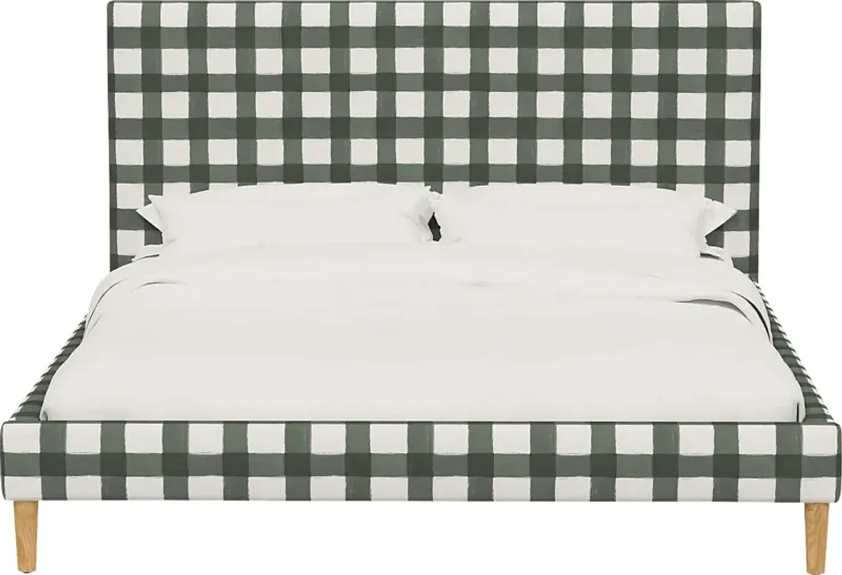 Cenwyn Green Twin Platform Bed