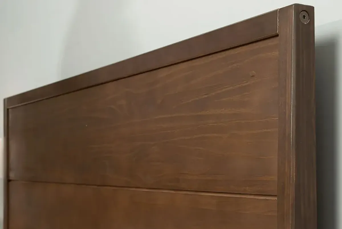 Learitt Walnut Queen Platform Bed