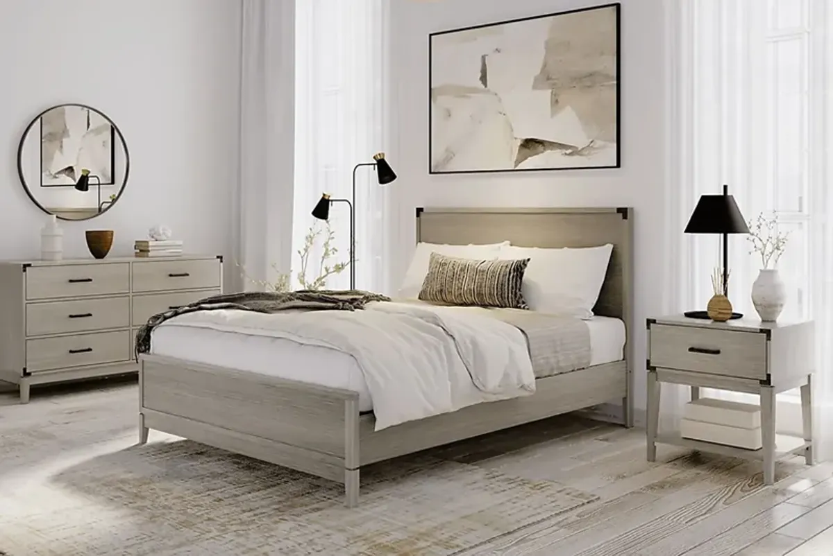 Natoma Gray Queen Platform Bed