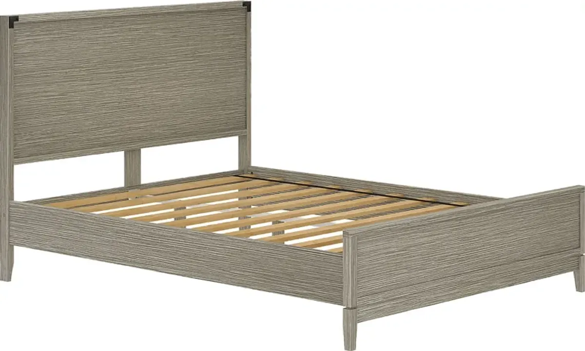 Natoma Gray Queen Platform Bed