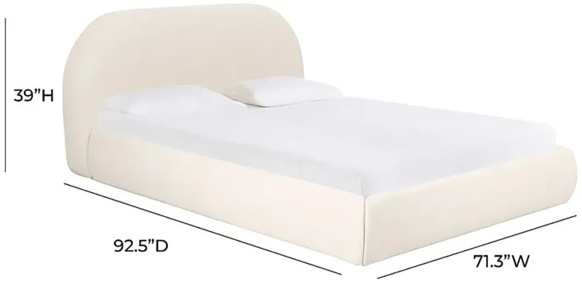 Buremda Cream Queen Bed