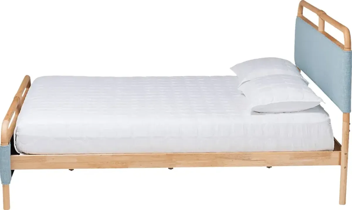 Whipporwill Blue Queen Bed