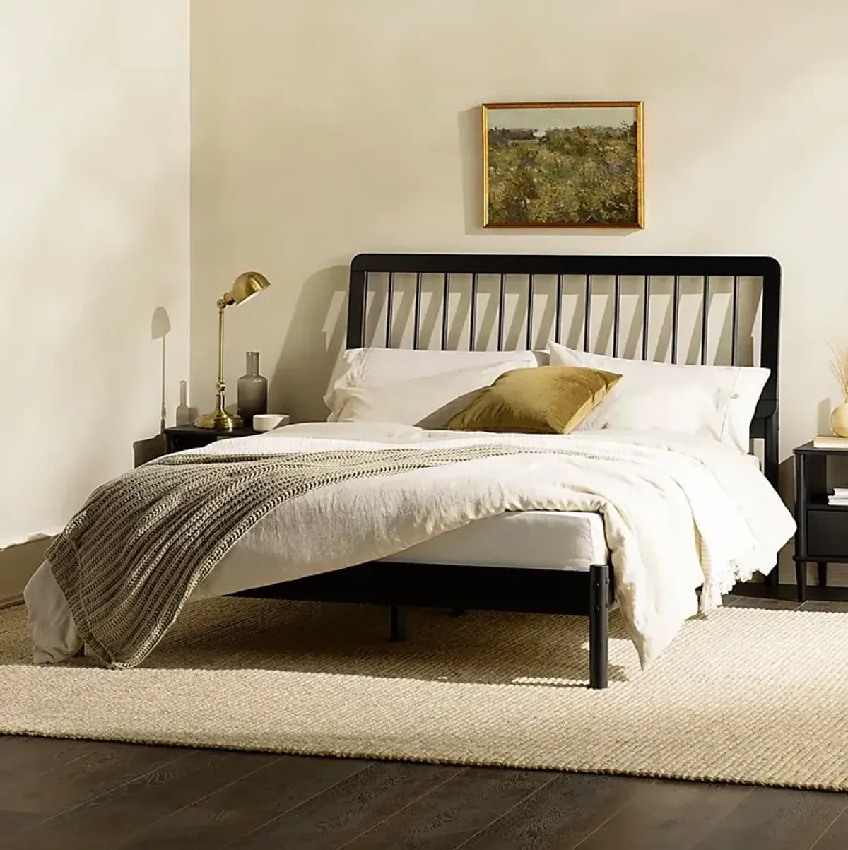 Tellicherry Black Queen Bed