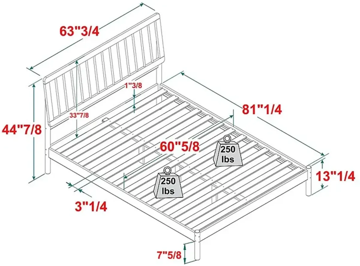 Tellicherry Black Queen Bed