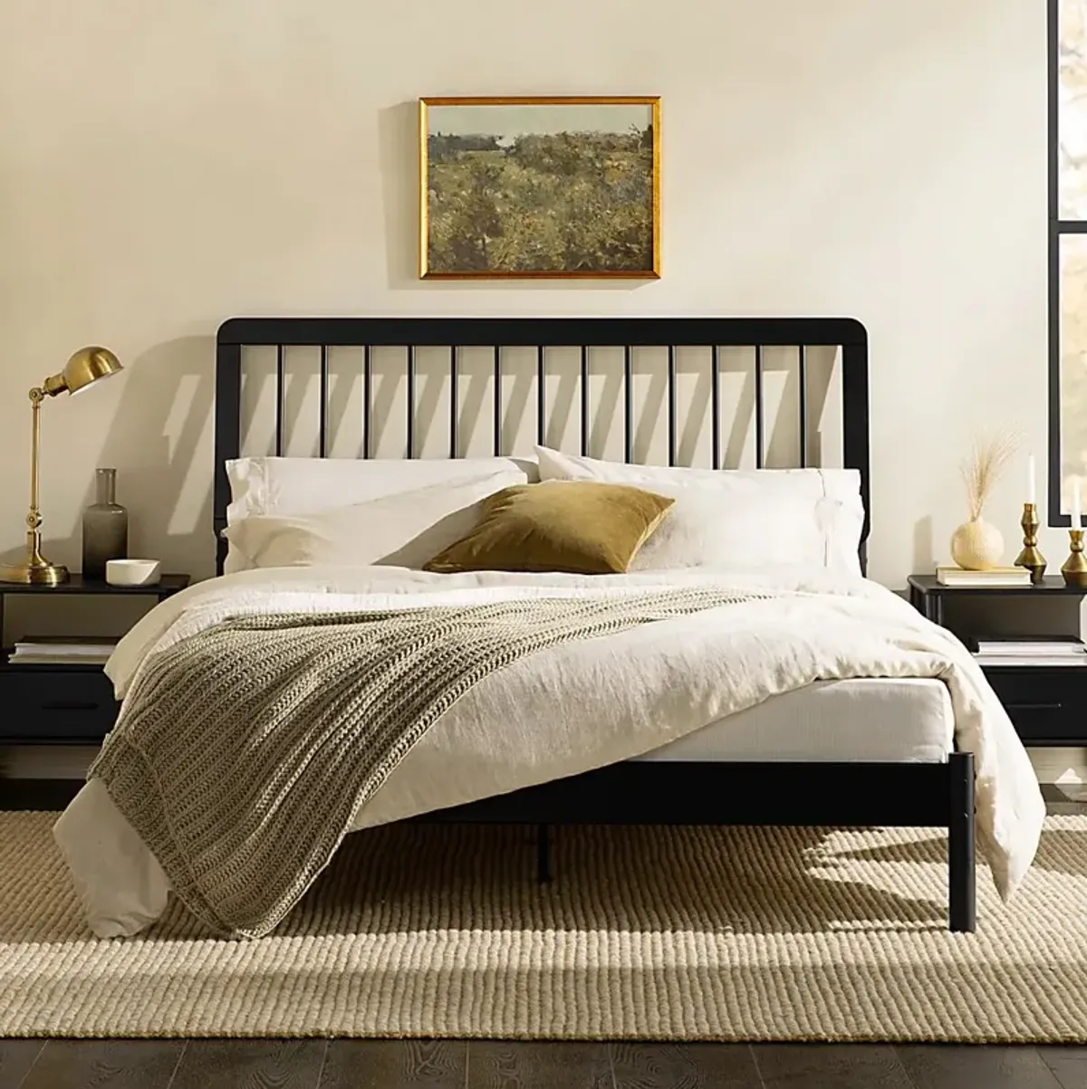 Tellicherry Black Queen Bed