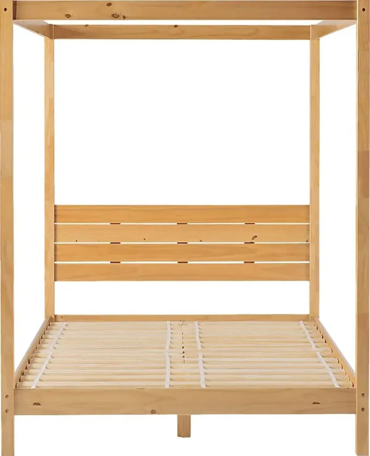 Evertrust Natural Queen Canopy Bed