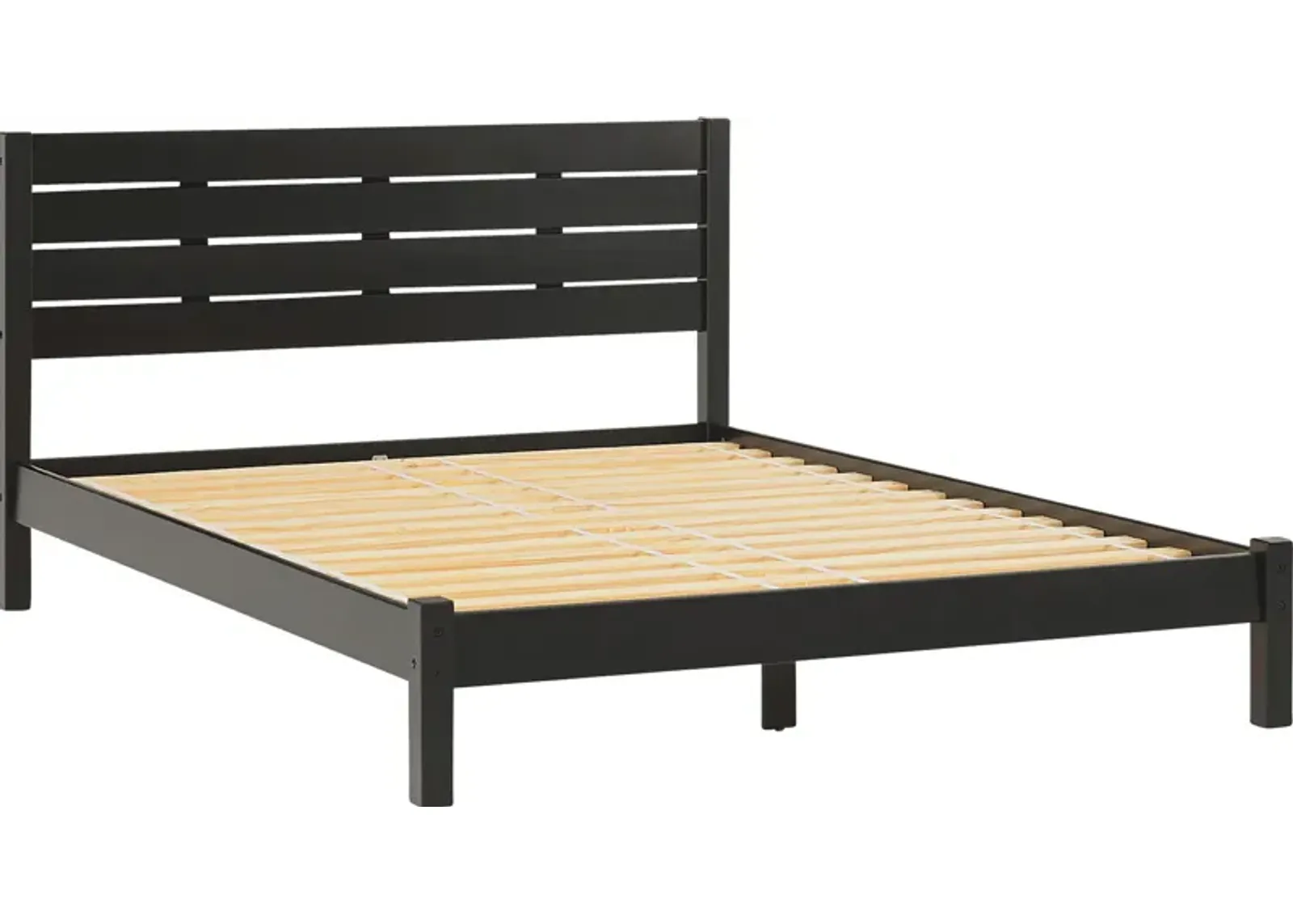 Evertrust Black Queen Bed