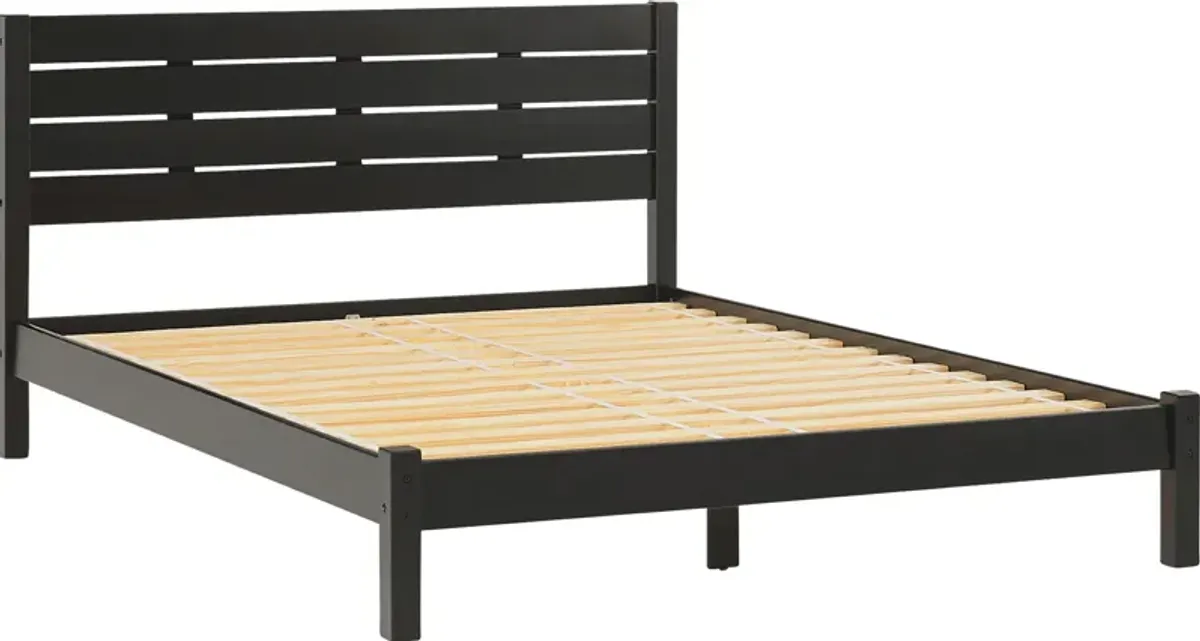 Evertrust Black Queen Bed