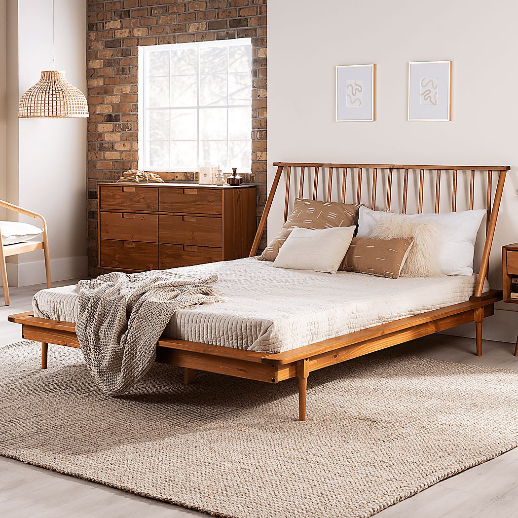 Marblewood Caramel Queen Bed