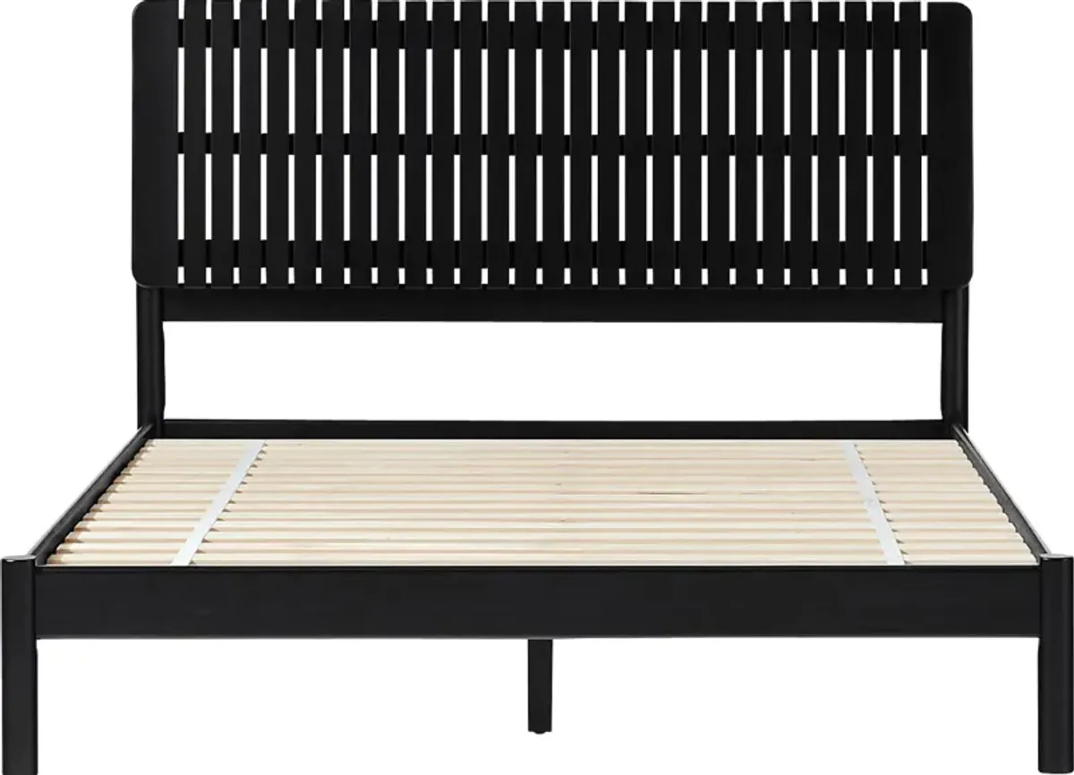 Panaridge Black Queen Bed