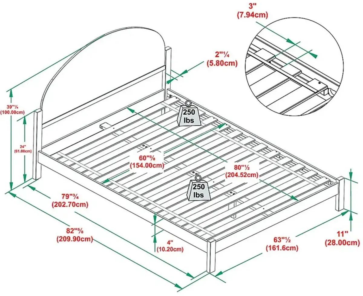 Artwin Natural Queen Bed