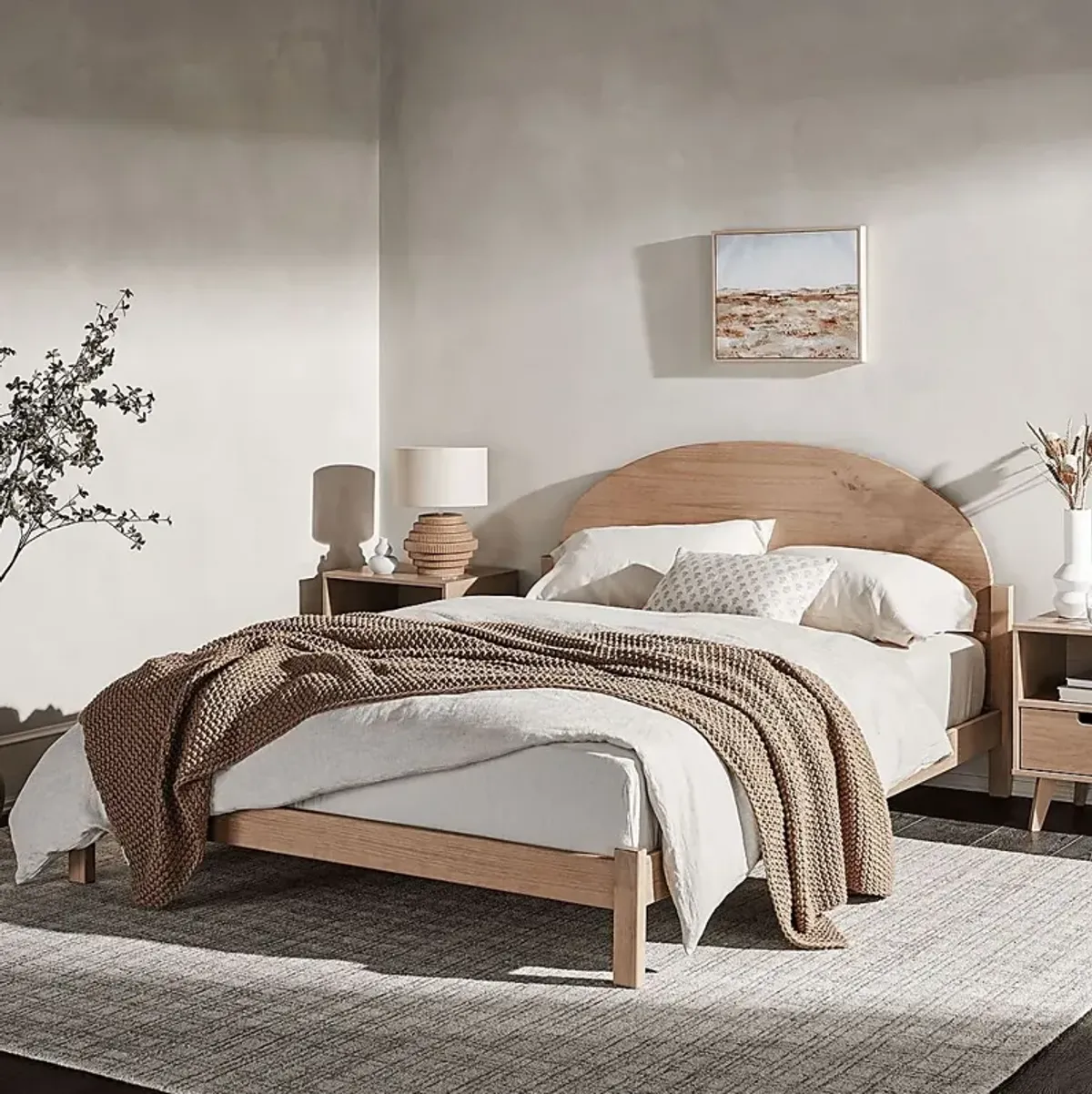 Artwin Natural Queen Bed