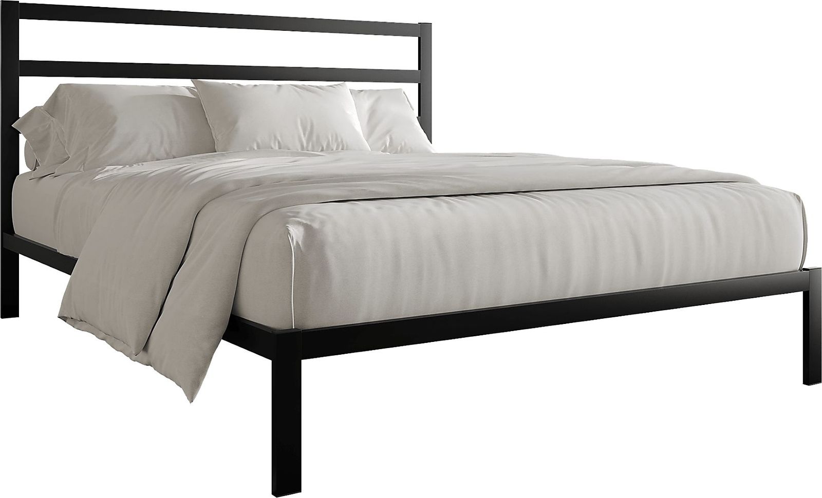 Mazefruit Black Queen Bed