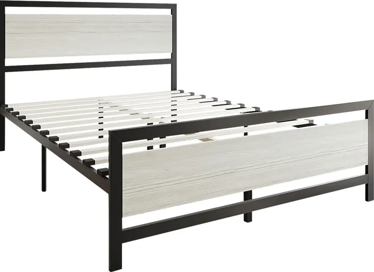 Diamondbite Gray Queen Bed