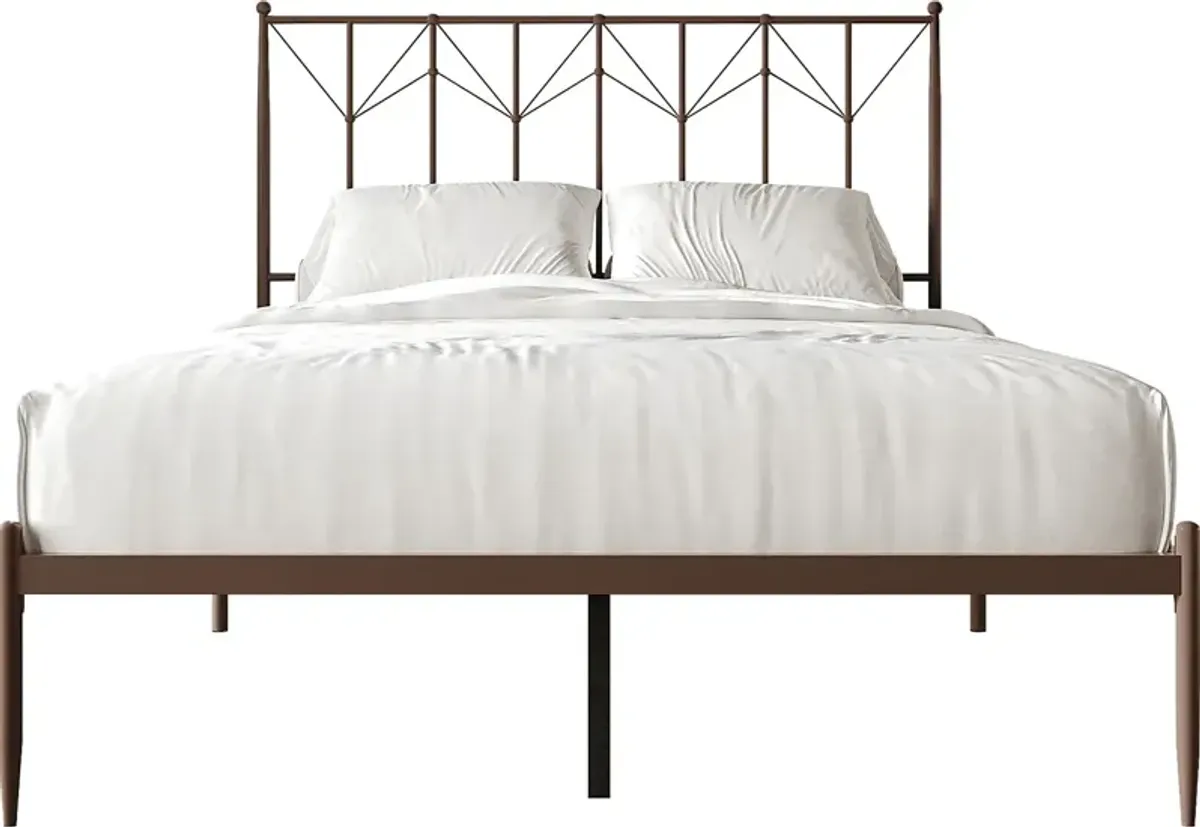 Yewair Brown Queen Bed