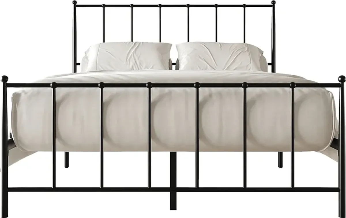 Pixelfly Black Queen Bed