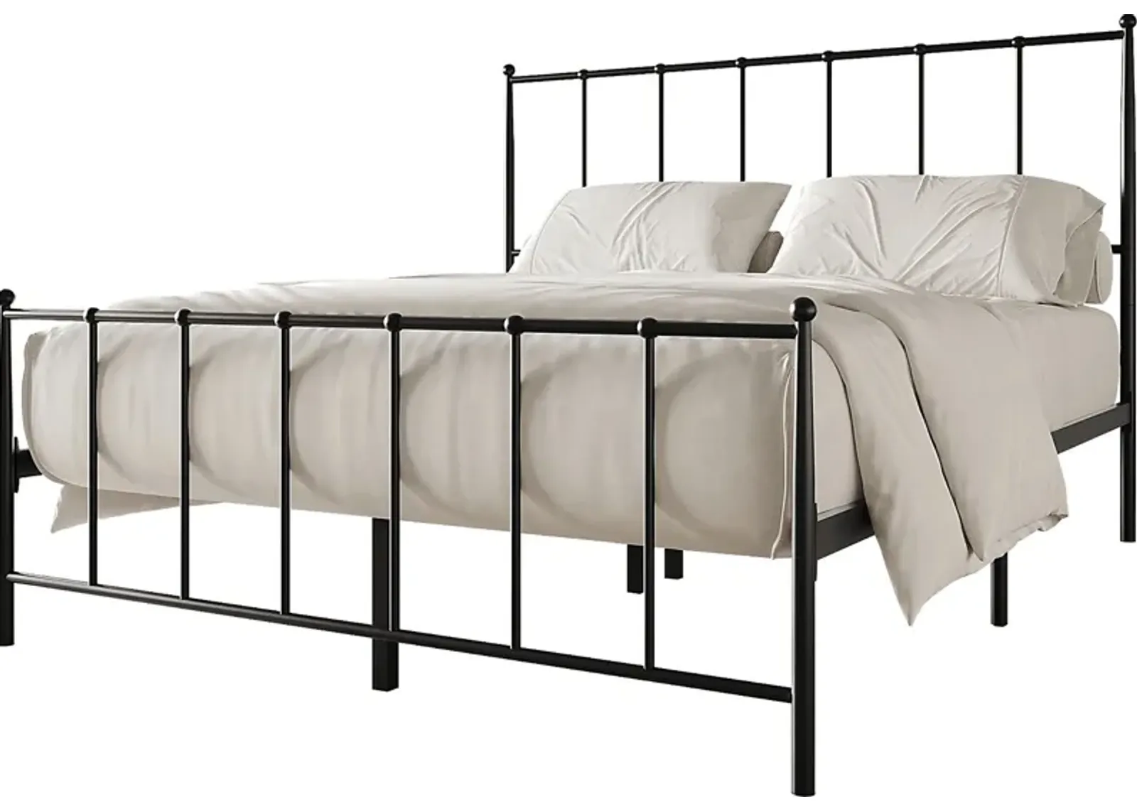 Pixelfly Black Queen Bed