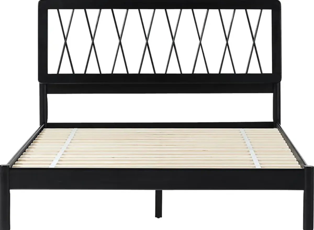 Calpella Black Queen Bed