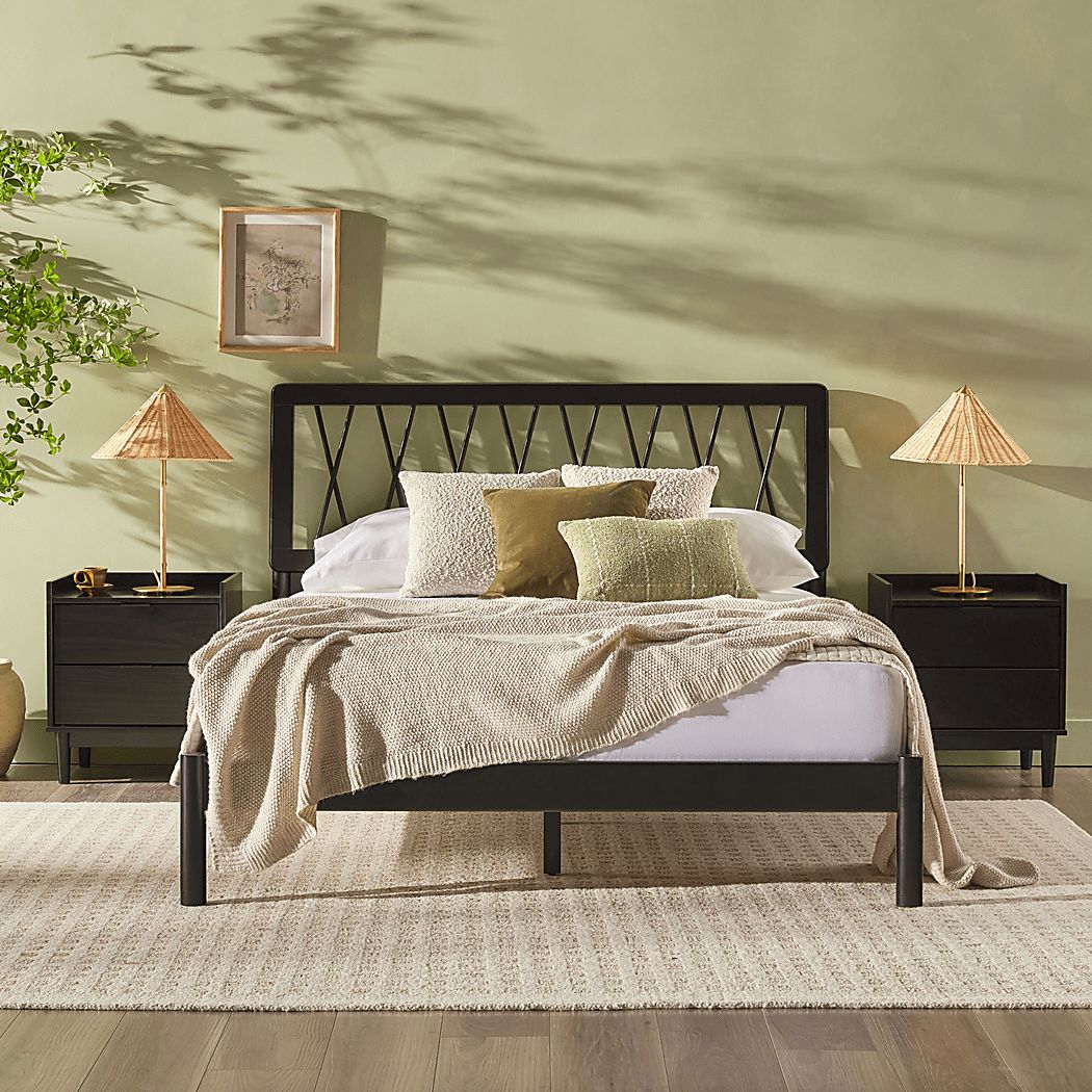 Calpella Black Queen Bed