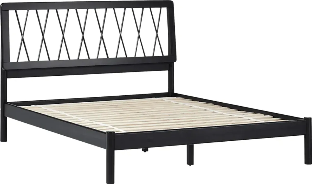 Calpella Black Queen Bed